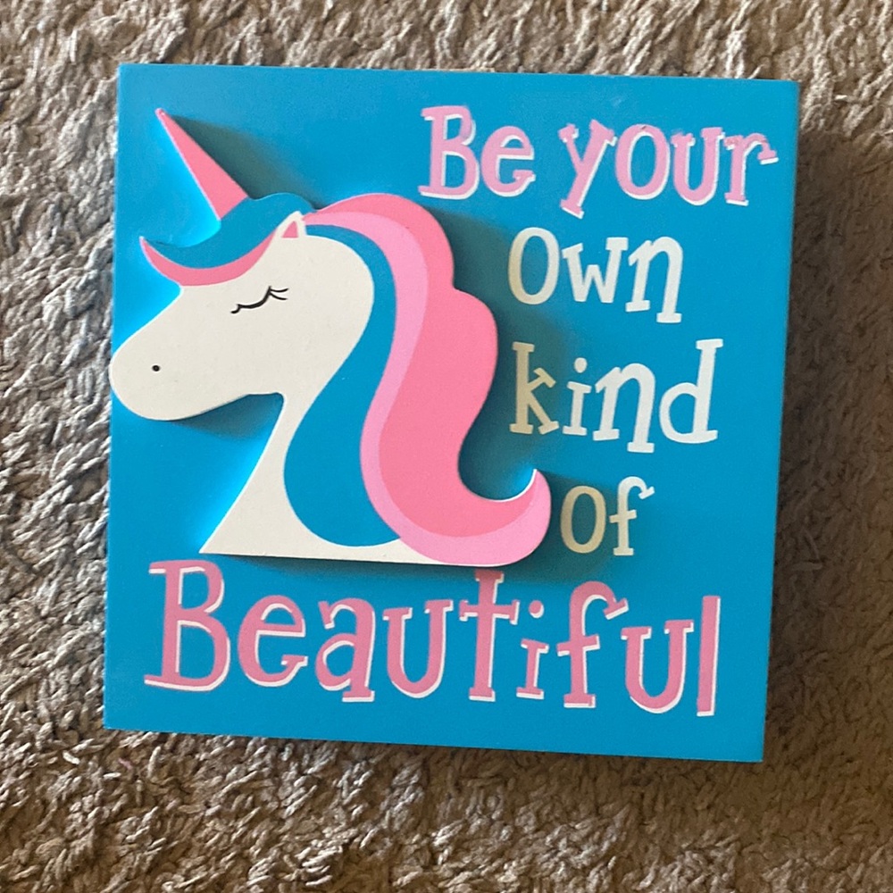 NWT - 7” x 7” - “Be Your Own Kind of Beautiful” Wall Plaque